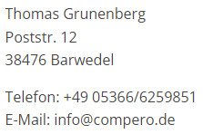 Kontaktinformationen